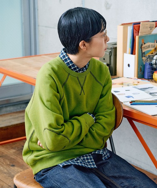 PAR ICI（パーリッシィ）の「ネルチェック 丸襟ボタンダウンシャツ（シャツ/ブラウス・レディース・ネイビー/ベージュ/アイボリー/ホワイト・FREE）」の9枚目の写真