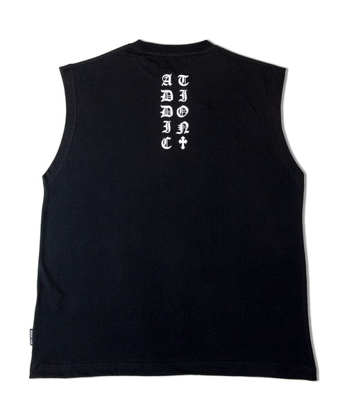 GALLIS ADDICTION（ガリスアディクション）の「GA PHOTO NO-SLEEVE（タンクトップ・メンズ・ホワイト/ブラック・FREE）」の4枚目の写真