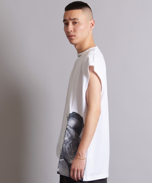 GALLIS ADDICTION（ガリスアディクション）の「GA PHOTO NO-SLEEVE（タンクトップ・メンズ・ホワイト/ブラック・FREE）」の18枚目の写真