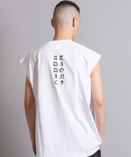 GALLIS ADDICTION（ガリスアディクション）の「GA PHOTO NO-SLEEVE（タンクトップ・メンズ・ホワイト/ブラック・FREE）」の21枚目の写真