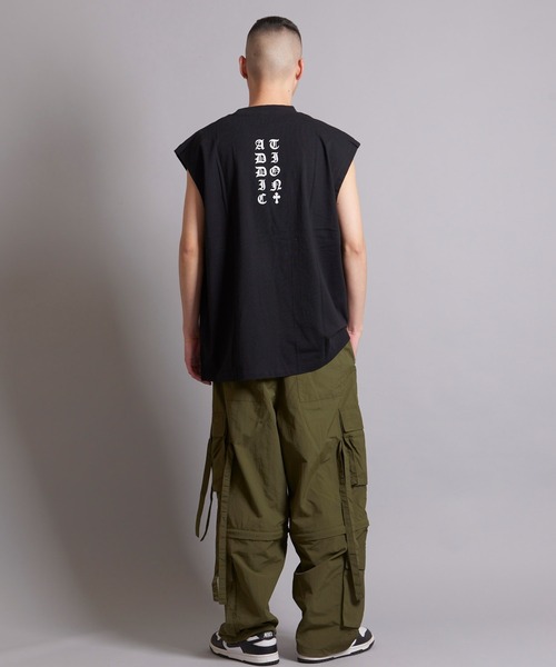 GALLIS ADDICTION（ガリスアディクション）の「GA PHOTO NO-SLEEVE（タンクトップ・メンズ・ホワイト/ブラック・FREE）」の13枚目の写真