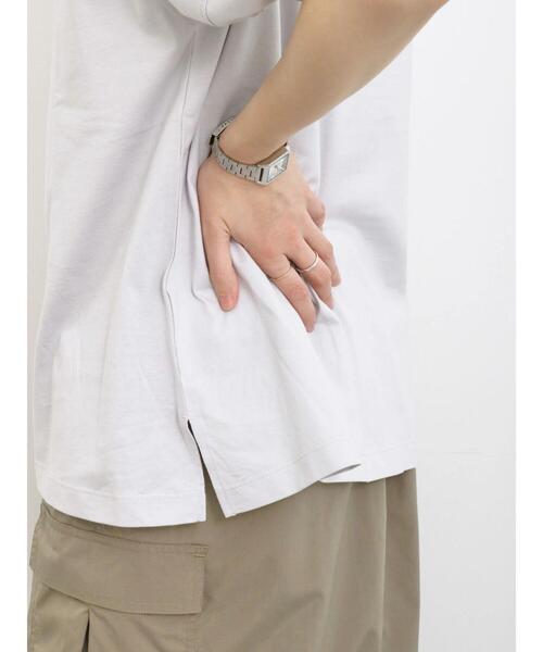 Samansa Mos2 blue(サマンサモスモスブルー)の「【USAコットン】ランタンスリーブTシャツ(Tシャツ/カットソー・レディース・オフホワイト/チャコールグレー/シルバーグレー・F)」の14枚目の写真