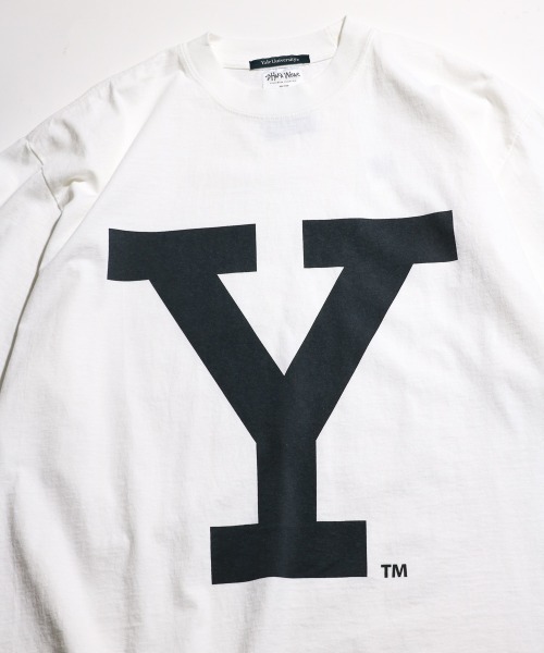 The BOOK STORE / ザブックストア YALE LOGO SS TEE イェール大学 プリント ロゴTシャツ（Tシャツ/カットソー）｜SUNNY SPORTS（サニースポーツ）