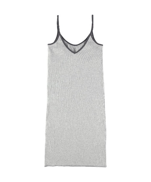 ALEXIA STAM グレー キャミワンピース セール】Padded Rib Camisole Midi Dress /パッドinリブミディ