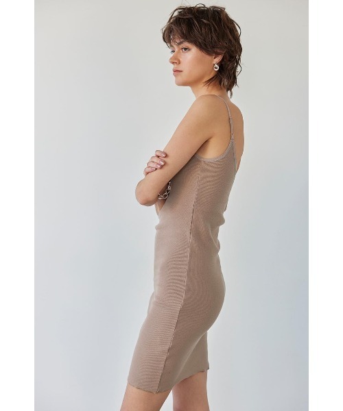 ワンピース Rib Bare Top Dress / alexia stam セール】Rib Bare Top Dress /ベアトップワンピース（ワンピース