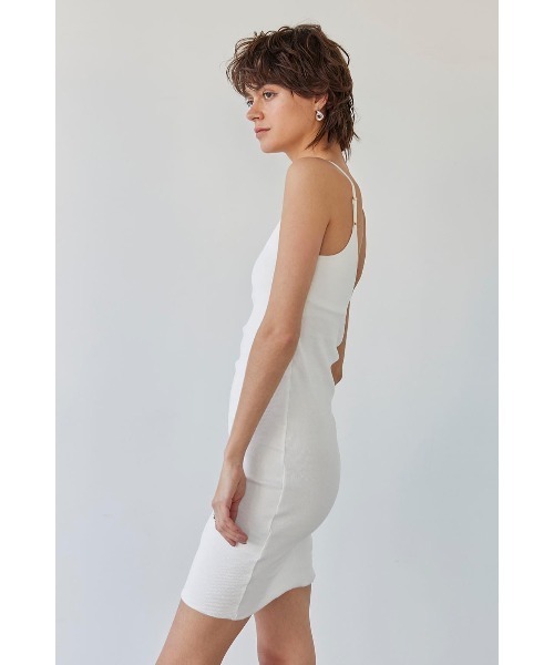 セール】Padded Rib Camisole Midi Dress /パッドinリブミディ