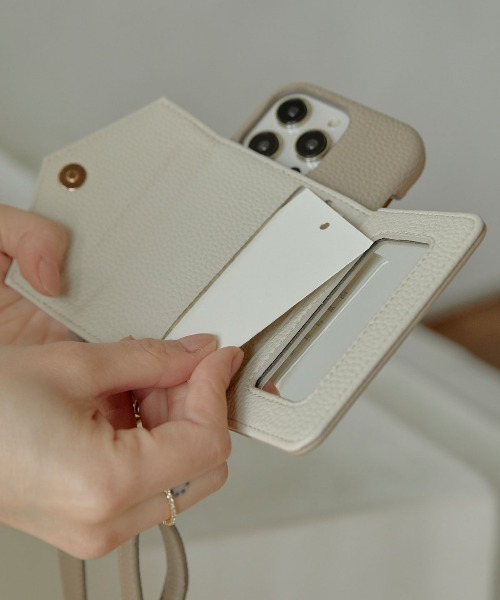 ACYM（アシーム）の「iPhone12/12/pro/13/13pro/14/14pro/15/15pro Smart holder iphone ケース アイフォンケース（スマホケース/カバー・レディース・ブラック/ベージュ・SMALL/MEDIUM/LARGE/X-LARGE/XX-LARGE/XXX-LARGE）」の4枚目の写真