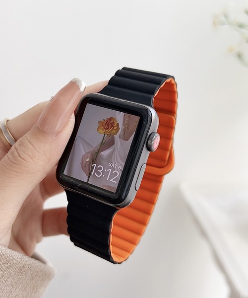 LUON(ルオン)の「LUON / Apple Watch Band / 磁気式アップルウォッチ バンド(デジタル腕時計・レディース・グリーン系1/パープル系2/ホワイト系1/ホワイト系2/ブラウン系1/レッド系1/ブラック系1/グリーン系2/パープル系1/グレー系1/イエロー系1/ピンク系1/ピンク系2/ブルー系1・A/B)」の3枚目の写真