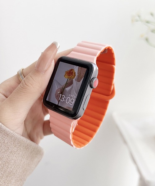LUON(ルオン)の「LUON / Apple Watch Band / 磁気式アップルウォッチ バンド(デジタル腕時計・レディース・グリーン系1/パープル系2/ホワイト系1/ホワイト系2/ブラウン系1/レッド系1/ブラック系1/グリーン系2/パープル系1/グレー系1/イエロー系1/ピンク系1/ピンク系2/ブルー系1・A/B)」の12枚目の写真