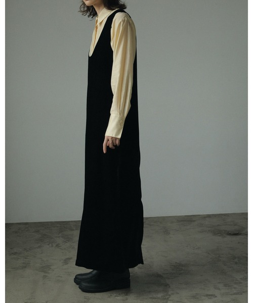 anuke(アンヌーク)の「Velour Balloon Onepiece(ワンピース・レディース・ブラック・36inch/38inch)」の3枚目の写真