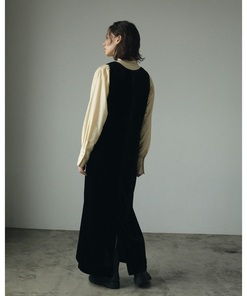 anuke(アンヌーク)の「Velour Balloon Onepiece(ワンピース・レディース・ブラック・36inch/38inch)」の4枚目の写真