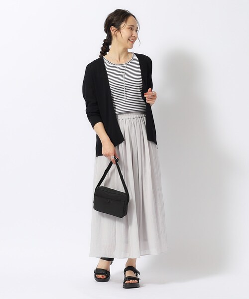 SHOO・LA・RUE(シューラルー)の「◆【撥水】クルミボタンスクエアショルダー(ショルダーバッグ・レディース・スモーキーグリーン系/ブラウン系4/イエロー/ブラック・00)」の21枚目の写真