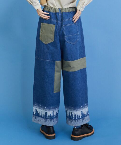 FRAPBOIS（フラボア）の「イブニングタウン パンツ（デニムパンツ・レディース・ネイビー/ブルー・2/1）」の4枚目の写真