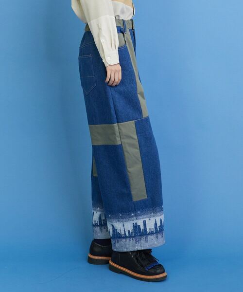 FRAPBOIS（フラボア）の「イブニングタウン パンツ（デニムパンツ・レディース・ネイビー/ブルー・2/1）」の5枚目の写真