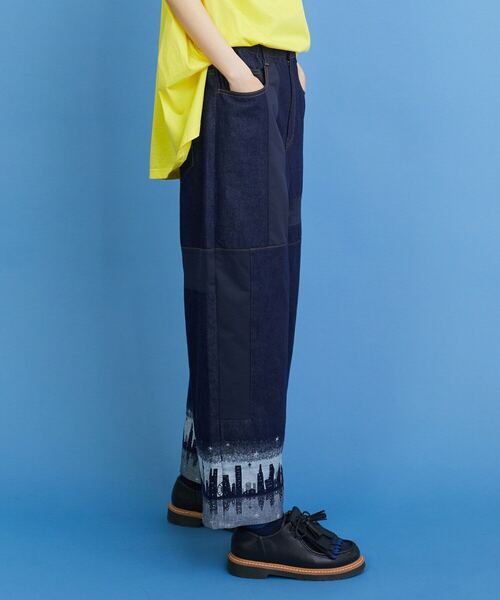 FRAPBOIS（フラボア）の「イブニングタウン パンツ（デニムパンツ・レディース・ネイビー/ブルー・2/1）」の9枚目の写真