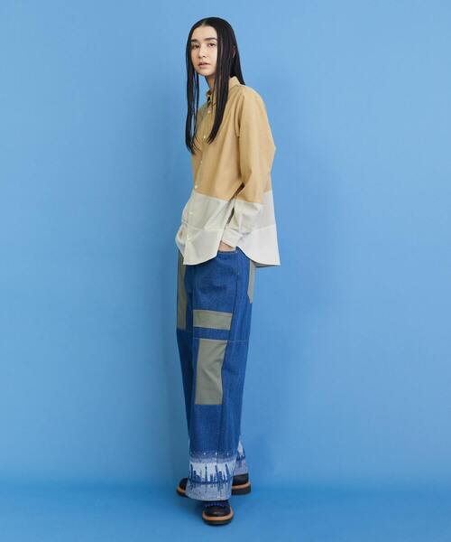 FRAPBOIS（フラボア）の「イブニングタウン パンツ（デニムパンツ・レディース・ネイビー/ブルー・2/1）」の12枚目の写真