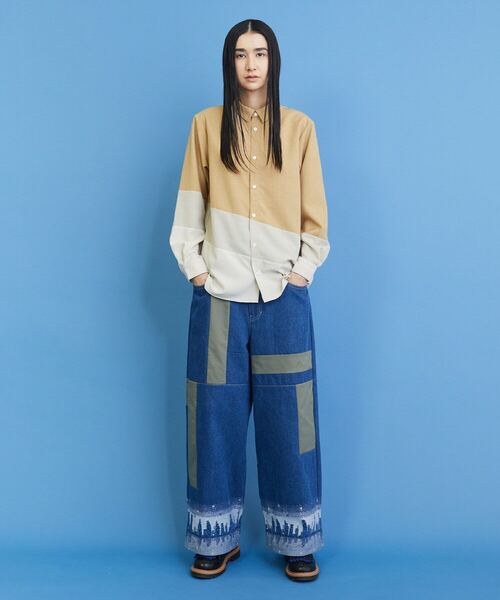 FRAPBOIS（フラボア）の「イブニングタウン パンツ（デニムパンツ・レディース・ネイビー/ブルー・2/1）」の13枚目の写真