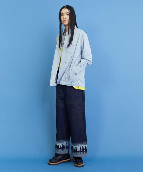 FRAPBOIS（フラボア）の「イブニングタウン パンツ（デニムパンツ・レディース・ネイビー/ブルー・2/1）」の16枚目の写真