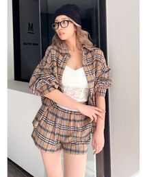 GYDA | 【SETUP着用可】ドロップショルダーCHECKシャツ(シャツ/ブラウス)