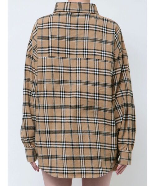 GYDA（ジェイダ）の「【SETUP着用可】ドロップショルダーCHECKシャツ（シャツ/ブラウス・レディース・グレー/ベージュ・FREE）」の13枚目の写真