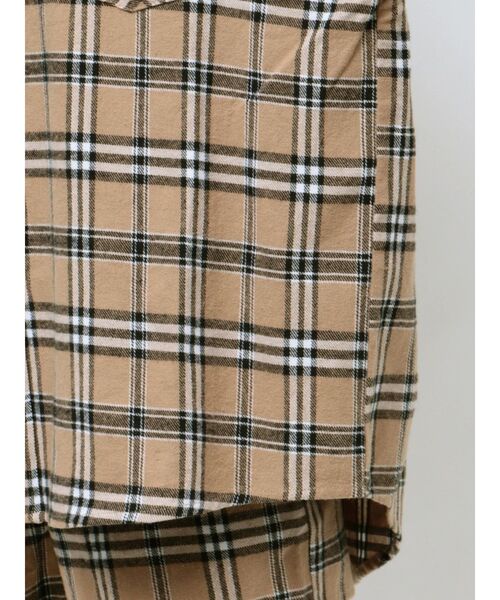 GYDA（ジェイダ）の「【SETUP着用可】ドロップショルダーCHECKシャツ（シャツ/ブラウス・レディース・グレー/ベージュ・FREE）」の16枚目の写真