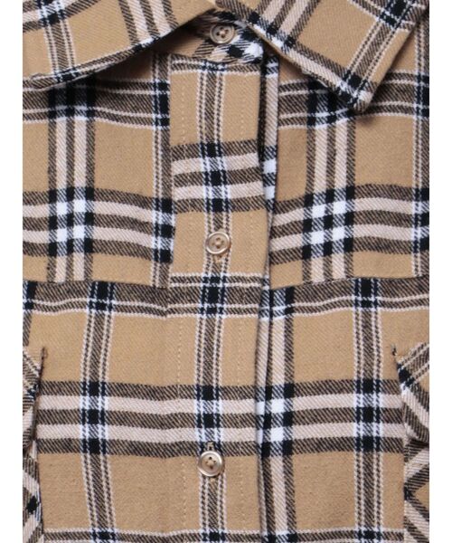 GYDA（ジェイダ）の「【SETUP着用可】ドロップショルダーCHECKシャツ（シャツ/ブラウス・レディース・グレー/ベージュ・FREE）」の20枚目の写真