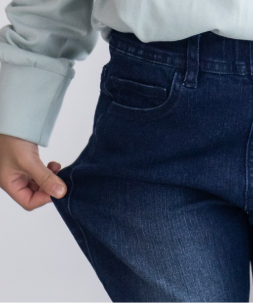 NAVY(ネイビー)の「【 キッズ ガールズ 】NAVY ストレッチ ストレート デニム ウエストギャザーパンツ のびるモン(デニムパンツ・キッズ・ネイビー/ブルー/サックスブルー・160/150/140/130/120/110)」の17枚目の写真