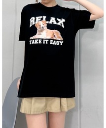 【spiritoso】RELAX シートプリントTシャツ (CP)