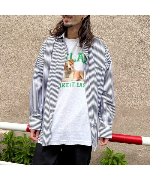 spiritoso（スピリトーゾ）の「【spiritoso】RELAX シートプリントTシャツ (CP)（Tシャツ/カットソー・レディース・ブラック/ホワイト/オートミール・M/L）」の13枚目の写真