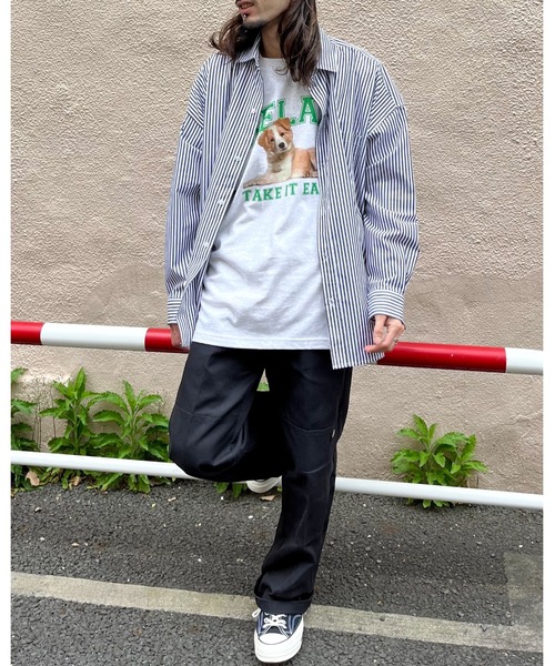 spiritoso（スピリトーゾ）の「【spiritoso】RELAX シートプリントTシャツ (CP)（Tシャツ/カットソー・レディース・ブラック/ホワイト/オートミール・M/L）」の14枚目の写真