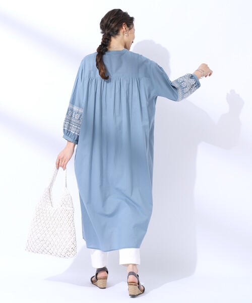 Saruche のインド綿　ワンピース SHOO・LA・RUE ワンピース 「洗える/インド綿100％」さらりと