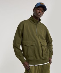 CRONOS オリーブグリーン ハーフジップジャケット　サイズL CRONOS オリーブグリーン ハーフジップジャケット サイズL