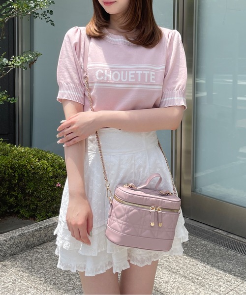 TORTE(トルテ)の「CHOUETTEラインロゴニット(ニット/セーター・レディース・ホワイト/ピンク/ブラック/ブルー・FREE)」の13枚目の写真