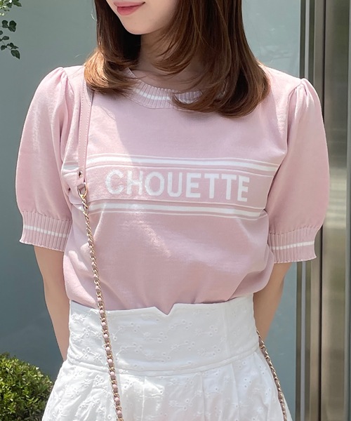 TORTE(トルテ)の「CHOUETTEラインロゴニット(ニット/セーター・レディース・ホワイト/ピンク/ブラック/ブルー・FREE)」の12枚目の写真