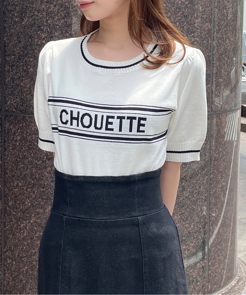 TORTE(トルテ)の「CHOUETTEラインロゴニット(ニット/セーター・レディース・ホワイト/ピンク/ブラック/ブルー・FREE)」の18枚目の写真