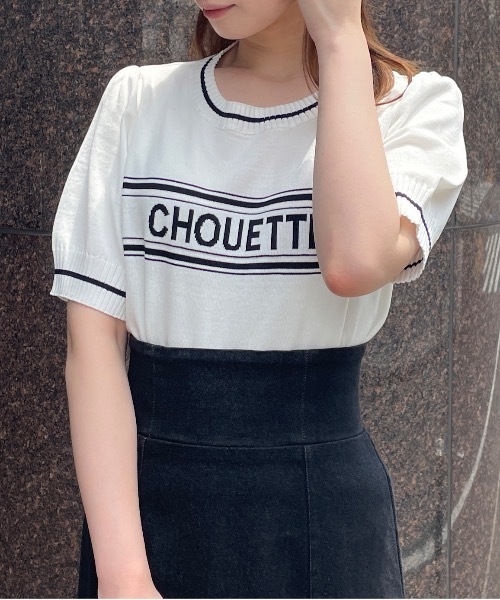 TORTE(トルテ)の「CHOUETTEラインロゴニット(ニット/セーター・レディース・ホワイト/ピンク/ブラック/ブルー・FREE)」の19枚目の写真