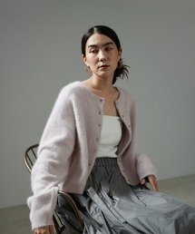 SALON adam et rope' | フォックスカシミアクルーネッククロップドカーディガン(カーディガン/ボレロ)