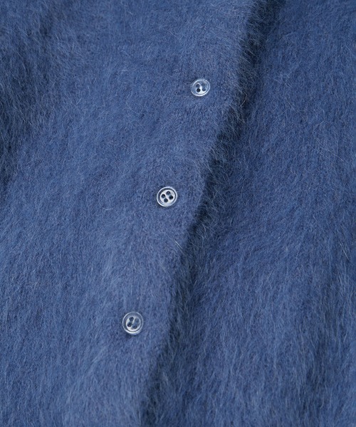 セール】フォックスカシミアクルーネッククロップドカーディガン