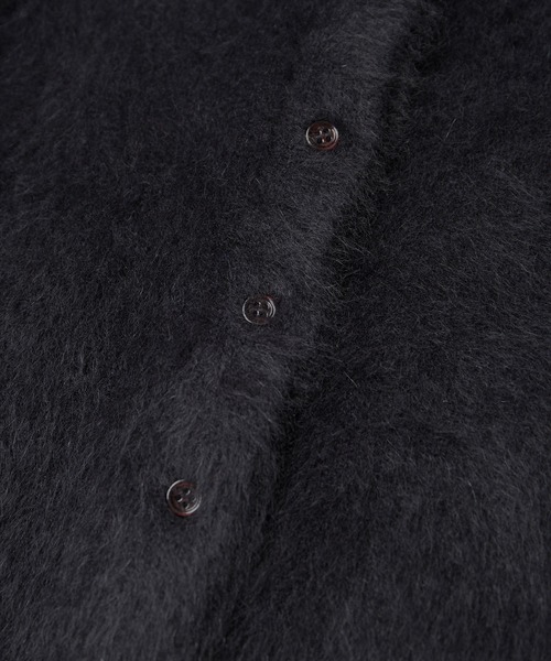 SALON adam et rope'（サロン アダム エ ロペ）の「フォックスカシミアクルーネッククロップドカーディガン（カーディガン/ボレロ・レディース・ブラック/ブルー系その他4/ライトグレー・FREE）」の10枚目の写真