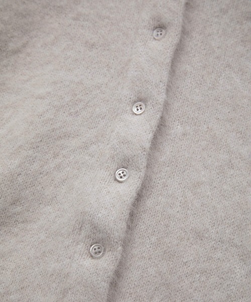 フォックスカシミアクルーネッククロップドカーディガン セール】フォックスカシミアクルーネッククロップドカーディガン