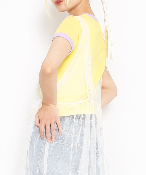 PUNYUS(プニュズ)の「レースレイヤードワンピース(ワンピース・レディース・ブラック/ホワイト・1/2/3/4)」の10枚目の写真