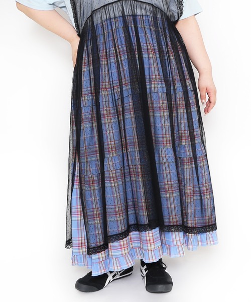 PUNYUS(プニュズ)の「レースレイヤードワンピース(ワンピース・レディース・ブラック/ホワイト・1/2/3/4)」の12枚目の写真