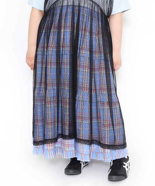 PUNYUS(プニュズ)の「レースレイヤードワンピース(ワンピース・レディース・ブラック/ホワイト・1/2/3/4)」の15枚目の写真