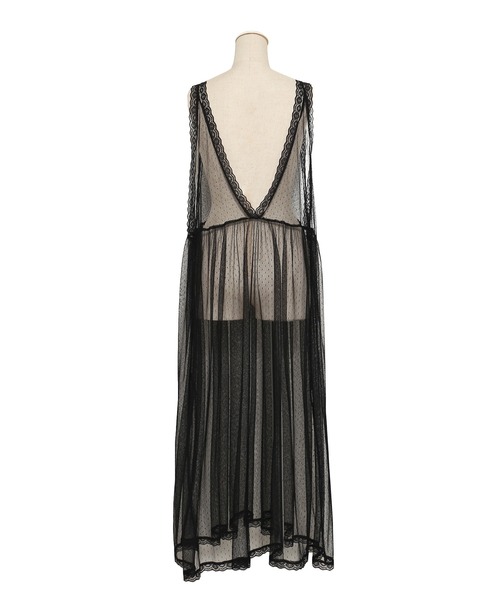 PUNYUS(プニュズ)の「レースレイヤードワンピース(ワンピース・レディース・ブラック/ホワイト・1/2/3/4)」の21枚目の写真