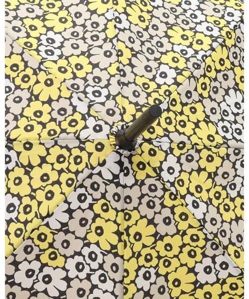 国内正規品 新品 marimekko ウニッコ 長傘 ブラック × イエロー 国内正規品 新品 marimekko ウニッコ 長傘 ブラック × イエロー