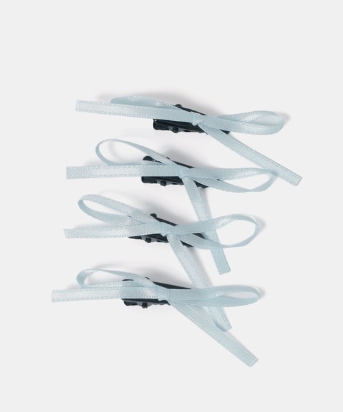 FOREVER 21(フォーエバー トゥエンティーワン)の「4セットリボンヘアピン34(ヘアピン・レディース・ピンク系その他/ブラック/オフホワイト/グレー/ブルー系その他/イエロー・FREE)」の5枚目の写真