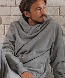 felkod | mpa3516-Distressed Painting Sweat Parka パーカー(パーカー)