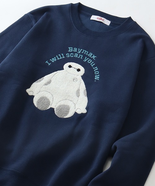 Disney(ディズニー)の「【Disney/ディズニー】アートワークデザイン 裏起毛 サガラ刺繍 クルーネック スウェット トレーナー(スウェット・レディース・ベージュ/ネイビー/グリーン/ライトグレー・M/L)」の14枚目の写真