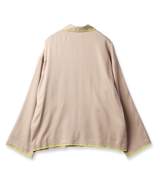 amok（アモク）の「CROSS BONDING SHIRT（シャツ/ブラウス・メンズ・ベージュ/グレー・S/M/L）」の8枚目の写真
