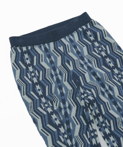 チチカカ（チチカカ）の「キカ柄ニットパンツ（その他パンツ・レディース・ネイビー/グリーン/ブラック・FREE）」の14枚目の写真